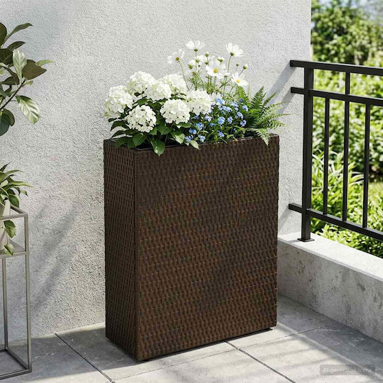 vidaXL Пластмасова Прозрачна Саксия За Цветя 55x22x70см