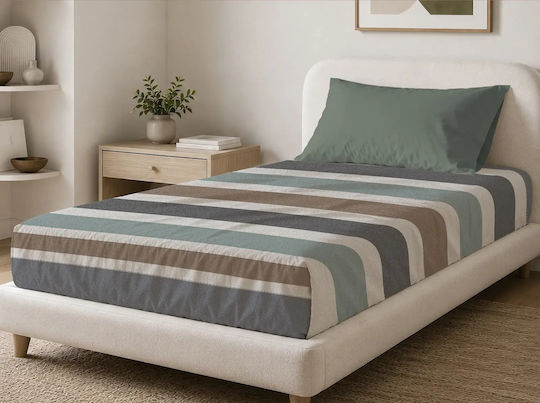 Set Bed Sheets for Single Bed 110x200cm Multicolour 2 Pieces
