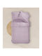 Borea Solid Single Bed Sheet With Rubber Hugger 100x200+25cm Lilac
