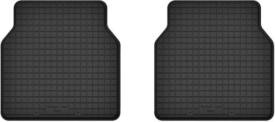 Car Rubber Floor Mats Rear 2 Pcs Universal Nissan Pathfinder 7 Seats Pre-facelift 2005-2010