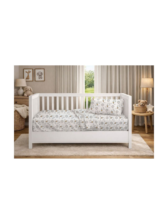 Dimcol με Λάστιχο Floating Bunny 715 Γκρι 70x140εκ.