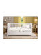 Dimcol Baby Crib Cotton Fitted Sheet Happy Safari 713 White 70x140cm