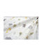 Dimcol Lenjerie De Patut Bebe Pentru Cradle Din Bumbac Happy Safari 713 Alb 80x110cm