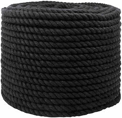 vidaxl Seil Schwarzes 1,4 X 1,4 X 2500 cm Baumw...
