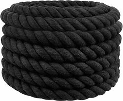 Vidaxl Σχοινί Μαύρο 3,6 X 3,6 X 1000 Εκ Βαμβάκι