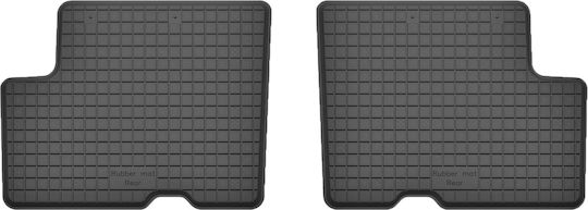 Car Rubber Mats Rear 2 Pcs Universal Dacia Logan Ii Sedan Estate 2012