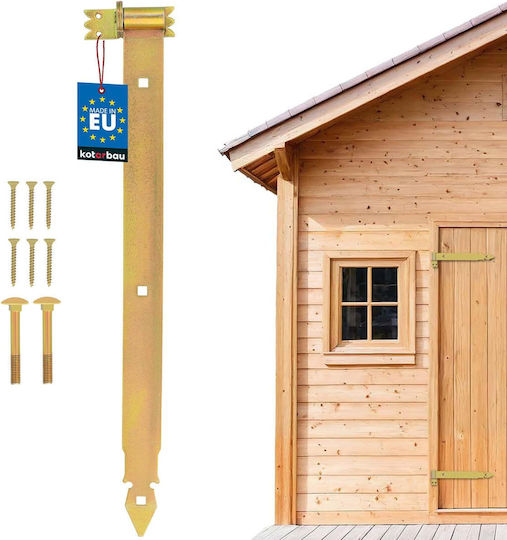 Kotarbau Strap Hinge 600 Mm Gold Galvanized Steel Garage Door Hinge Shutters Gazebo Hinge