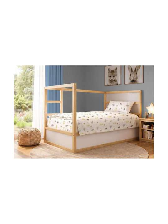 Dimcol Single Cotton Sheets Set Happy Safari 71...