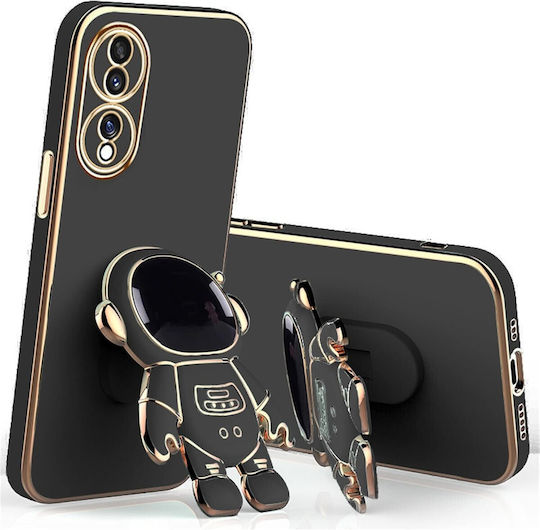 Husă Telefon 2în1 Flippy Compatibil Huawei Mate 50 Pro Husă TPU Inclusă Stand Tip Astronaut Protecție Cameră Neagră