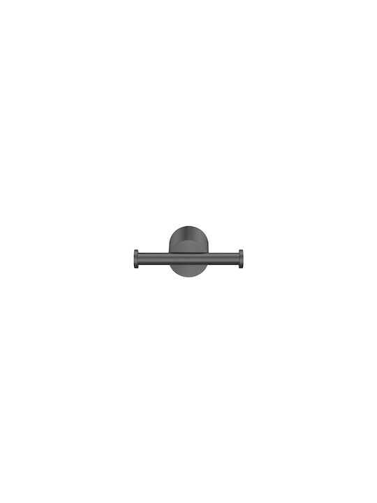 Sanco Elysian Double Bathroom Hook With Screws Bronze