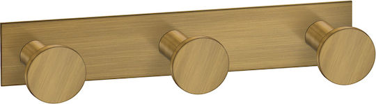 Sanco Bath 00683-M25 Cârlig Triplu Suport Prosoape Montat Pe Perete Cu Șuruburi Bronz