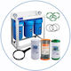 Aqua Filter Big Blue Wasserfiltrationssystem Dreifach Zentrale Versorgung Rohrquerschnitt 1'' mit Ersatzfilter BBF319