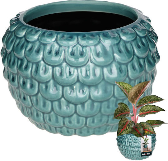 Kotarbau Ghiveci De Flori Ceramică Turcoaz