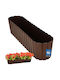 Kotarbau Plastic Rustic Brown Planter Box 13cm