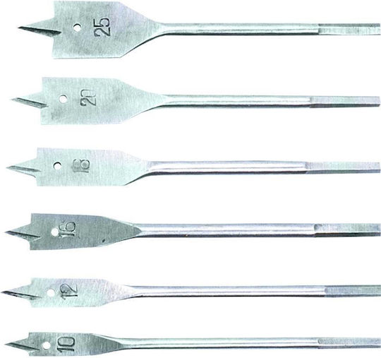 Top Tools Σετ 6 Τρυπάνια για Ξύλο