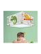 Ango Happy Jungle Single-Light Kids Ceiling Light Mount Ceiling Light Made of Plastic with E27 Socket Light Blue 30x30cm