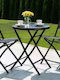 Garten- und Outdoor-Möbelsets für kleine Außenbereiche Victoria 3 Stück Schwarz