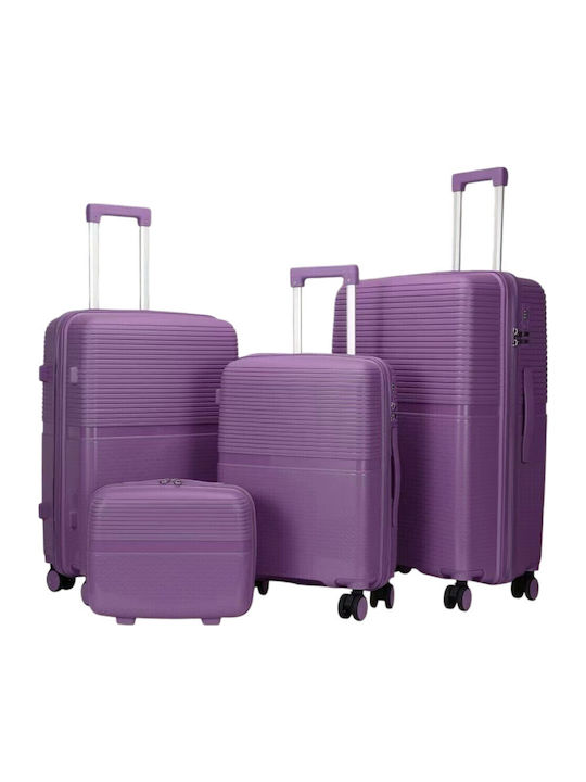 Felbags Reise Koffer Hart Lila Set 4 Stück