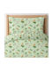 Astron Italy Set Kids Sheets Cotton Forest Safari Green 175x260cm 3 Pieces