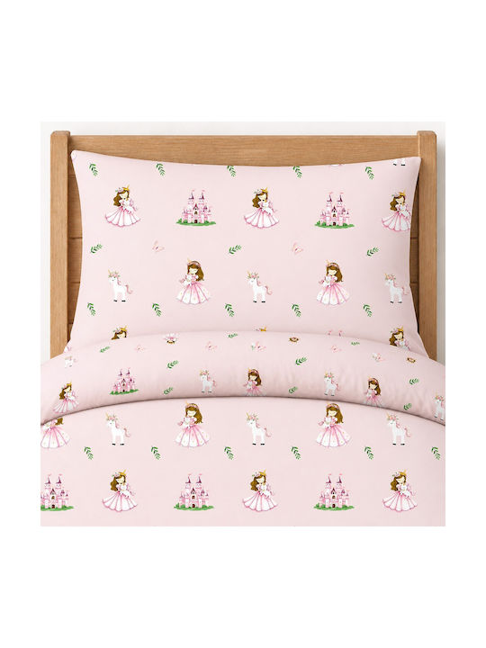 Astron Italy Set Kids Sheets Cotton Princess Princess 175x260cm 3 Pieces