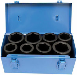 Asta Long Pneumatic Sockets with 3/4" Frame Host Set 8 Pieces