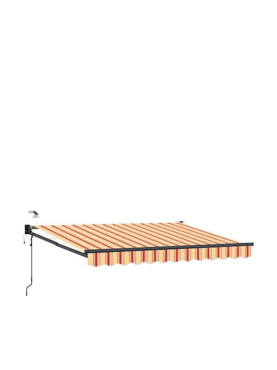 vidaXL Тента За Тераса С LED Многоцветна 3x2.5m
