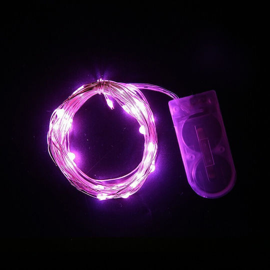 30 LED-Lichter 3m Rosa in Reihe