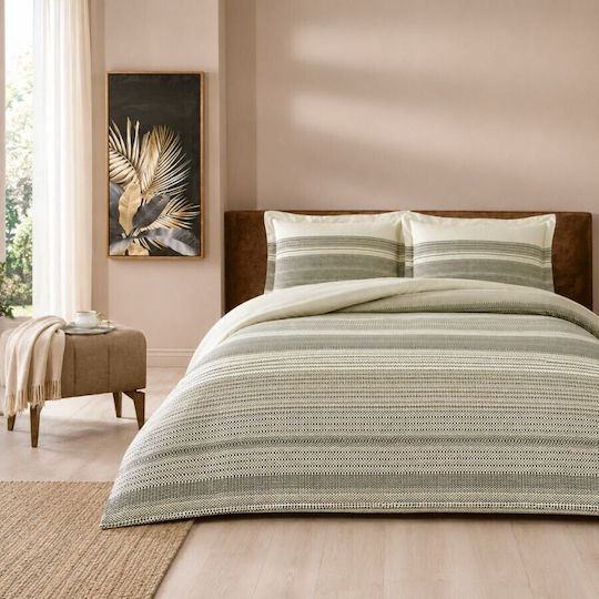 Tac Set Huse Pentru Pilote 200x220cm Dublu Cu 2 Fețe De Pernă & 1 Cearșaf Moonlit