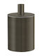Sanco Metallic Set Bathroom Brush and Trash Can Bronze