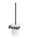 Sanco 91596-M118 Glas Toilettenbürste Badezimmer Grau