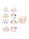 Sanrio Characters Fluffy Teddy Bear Series Plüschiger Schlüsselanhänger Blindbox 1 Stück Zufallsauswahl