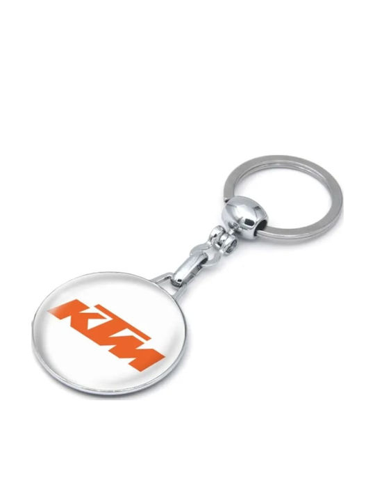 Μπρελόκ Κλειδιών Μεταλλικό Σμάλτο Ktm 10340-k
