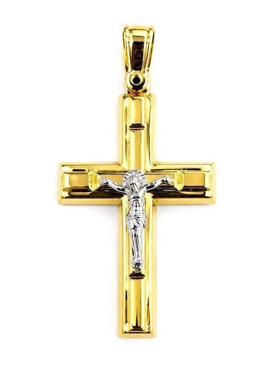 Paraxenies Gold Cross 14K with Crucified without Chain