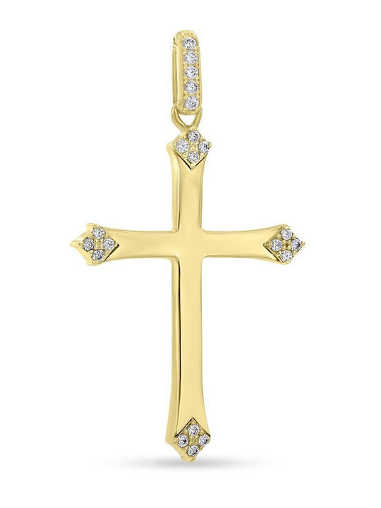 Chrysolithos Gold Cross 9K
