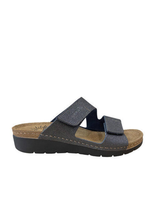 Leather Women's Anatomic Black Sandals