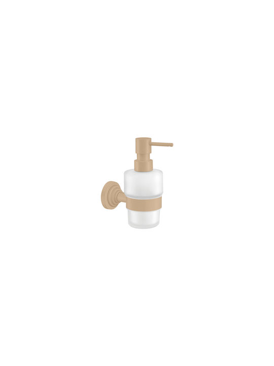 Sanco Vintage Wandmontierter Spender Glas Braun