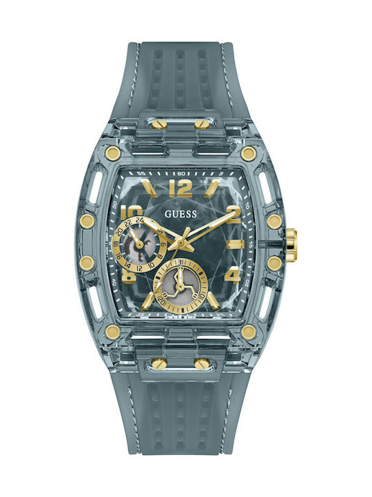 Guess Phoenix Battery Watch with Rubber Strap