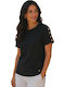 Damen Bluse Schwarz