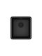 Helika Arca Undermount Kitchen Sink from Liquid Granite L42xW46cm Black