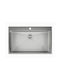 Helika Terra Ένθετος Νεροχύτης Inox Σατινέ Μ79xΠ45cm Πορτοκαλί