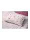 Dimcol Ballerina Bear 598 Kids Pillowcase Made of 100% Cotton 50x70cm Pink