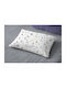 Dimcol Whimsical Mountainside 588 Kids Pillowcase Made of 100% Cotton 50x70cm White-Grey