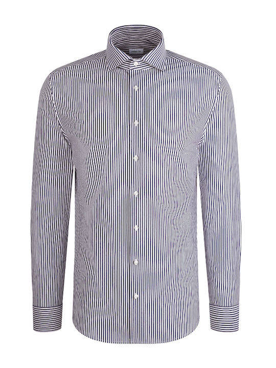 Long Sleeve Shirt in Narrow Fit Gray