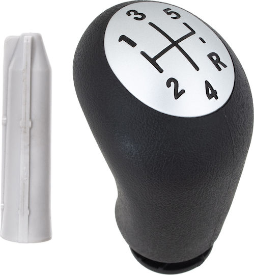 Renault Laguna Ii Mânere Schimbător Viteze Auto 5 Viteze Negru + Argintiu + Adaptor Manetă Schimbător Adaptor Set 2 Bucăți