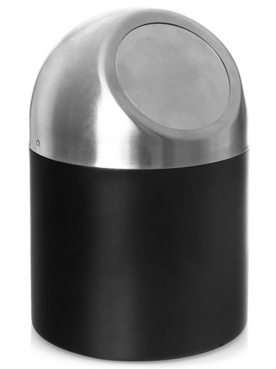 Orion Inox Bathroom Bin 1.2lt Gray