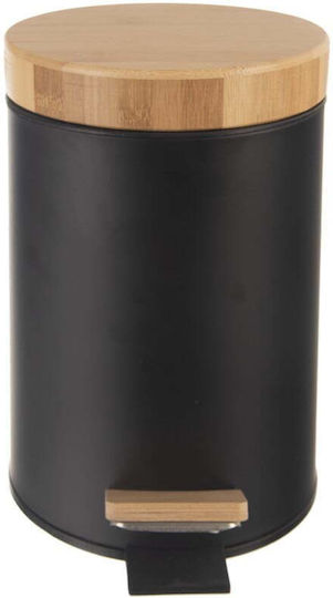 Orion Metallic Bathroom Bin 3l Black