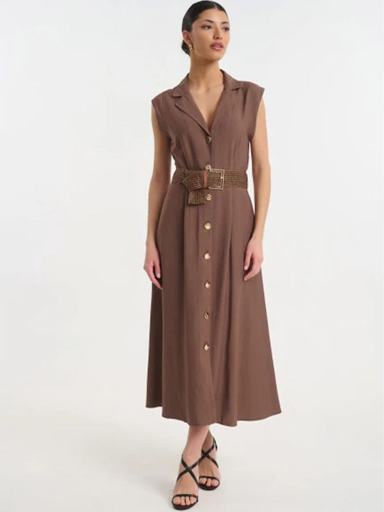 Fibes Business Dress Brown
