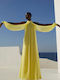 Summer Maxi Dress for Wedding - Christening Yellow