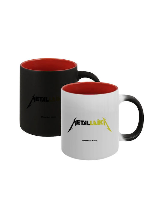 Koupakoupa Metallic Heat Change Ceramic Mug Red...