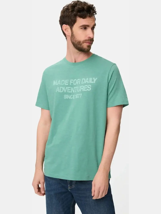 T-shirt Πετρόλ